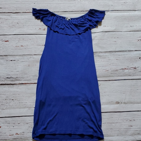 🆕️👗 VELVET TORCH BLUE CASUAL DRESS - Picture 2 of 5